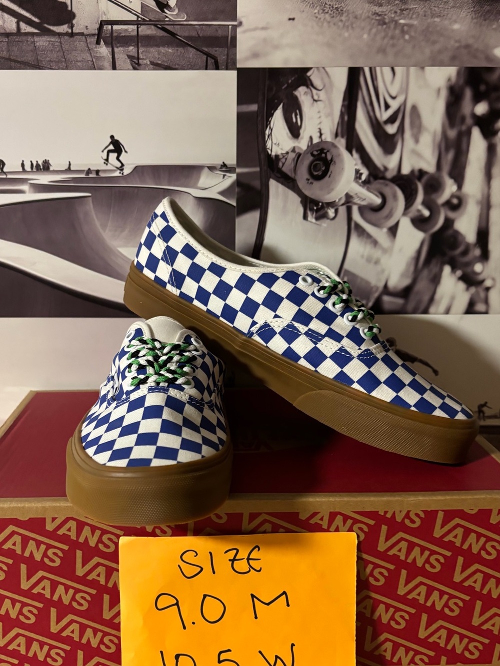 Vans Authentic Checkers sz 9.0 Men’s 10.5 Woman